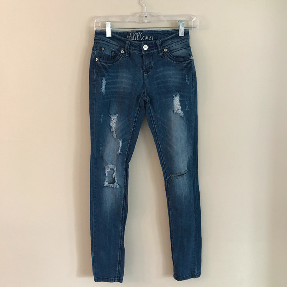 Wildflowers Denim - Wallflower /Skinny Ripped Jeans Juniors 1